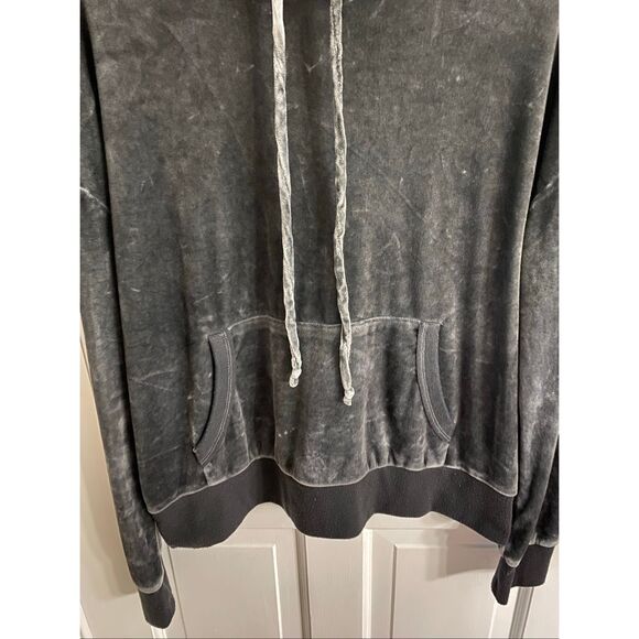 Knox Rose velour hooded sweatshirt size L - Picture 4 of 11